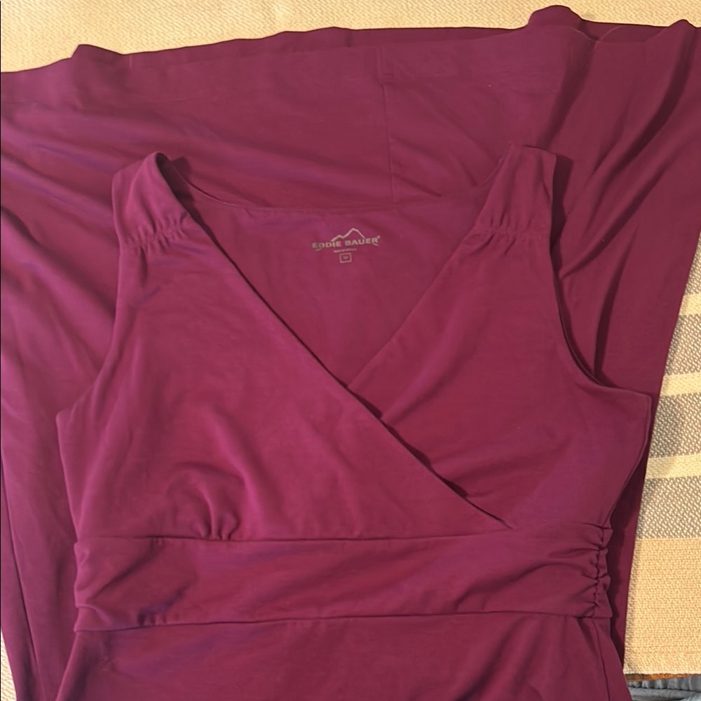 BOGO! Eddie Bauer Deep Purple Dress